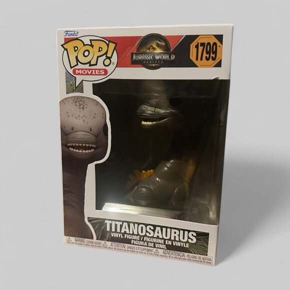 Funko POP! Movies Jurassic World Rebirth Titanosaurus Dinosaur Figure #1799! - Picture 3 of 8